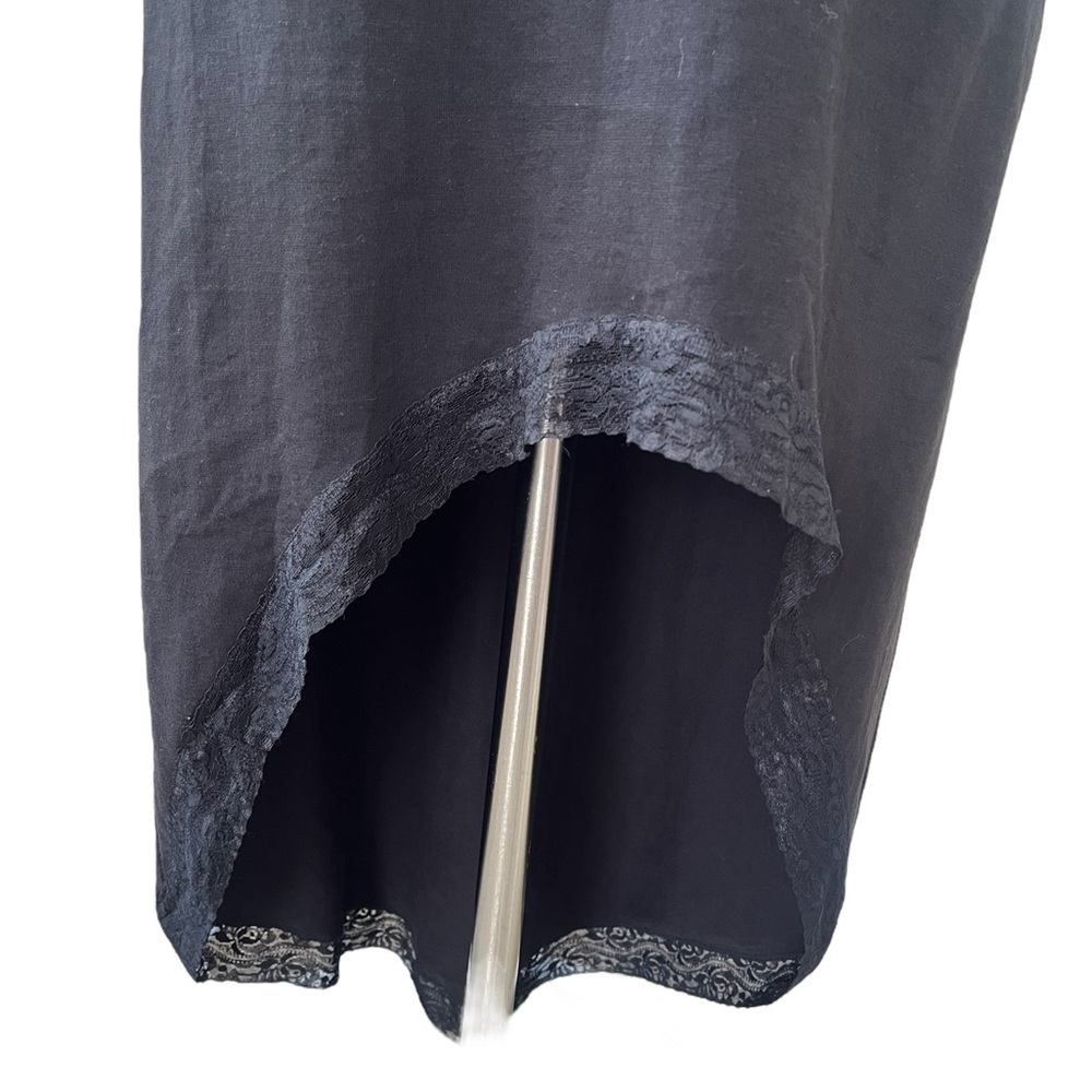 Lace trim high/low maxi midi skirt stretchy XS/S - Picture 9 of 12